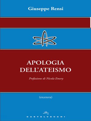 cover image of Apologia dell'ateismo